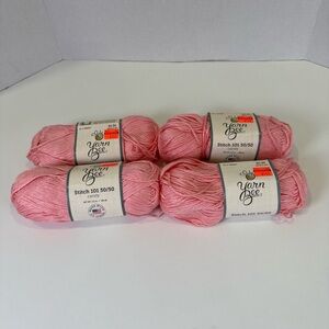 Yarn Bee Stitch 101 50/50 Color Candy Lot of 4 Skeins (3.5oz 180 yds skein) NEW